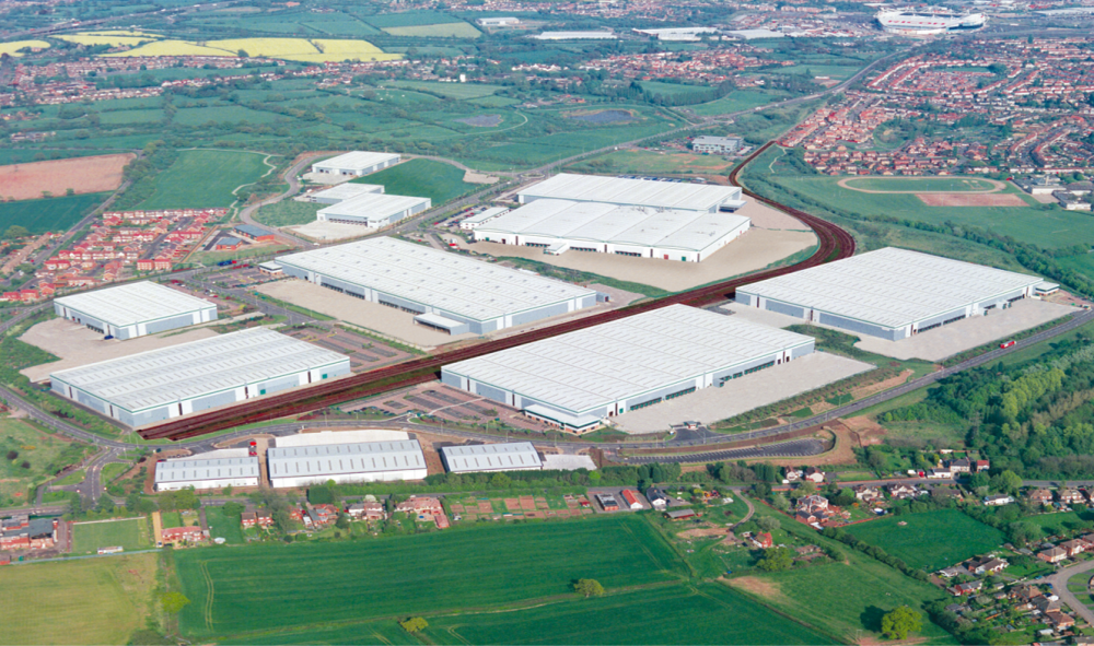 Huge logistics hub which provides warehouse and distribution space. 